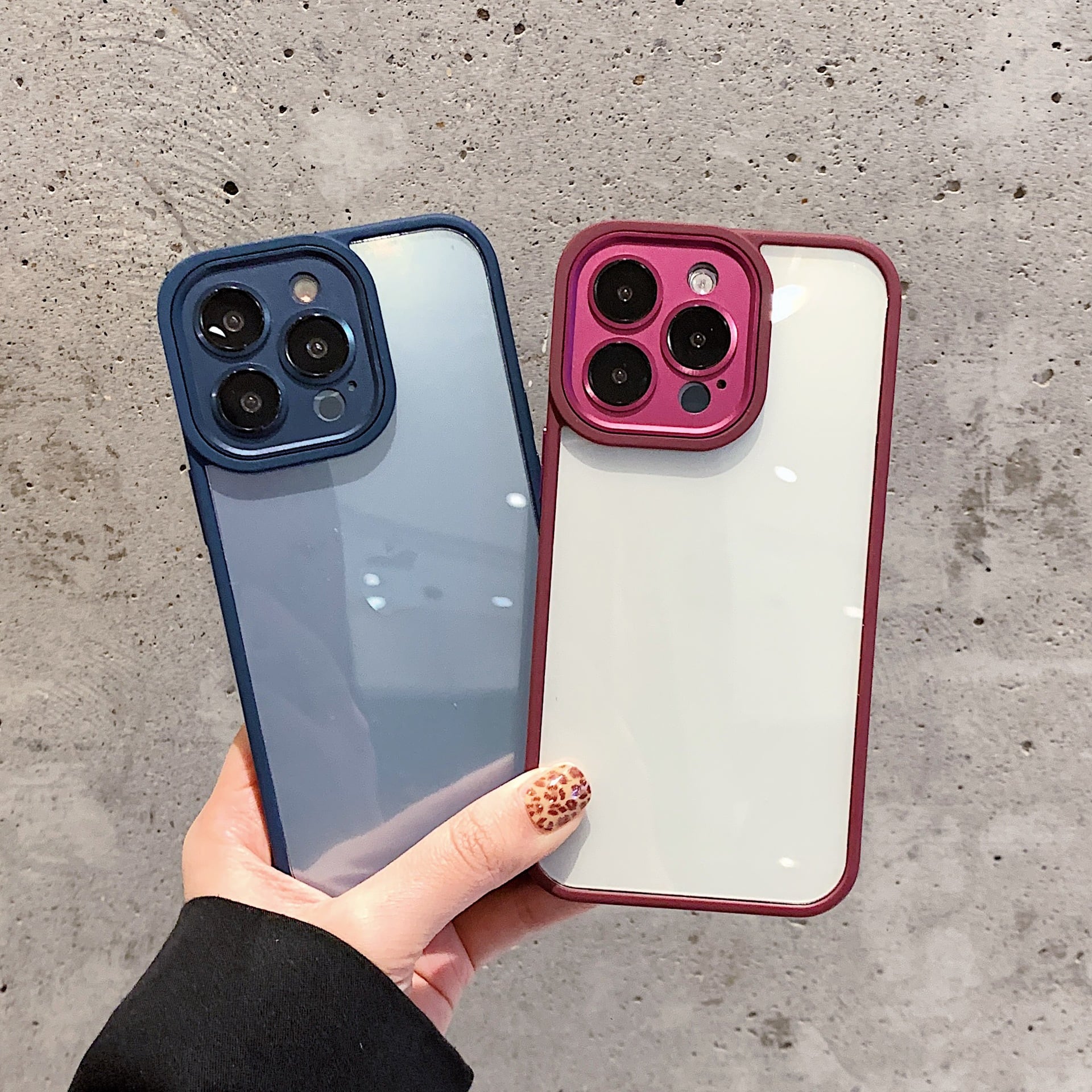 iPhone15シリーズ対応】シンプルでかっこいい◎耐衝撃 クリアケース 7