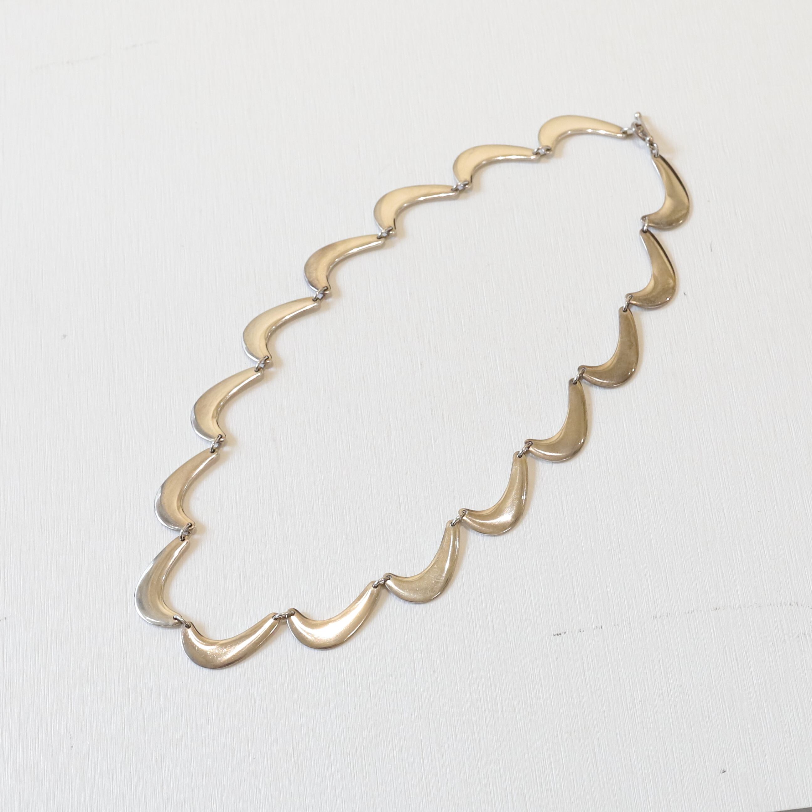 60s Georg Jensen by Nanna Ditzel Boomerang necklace | ARV 