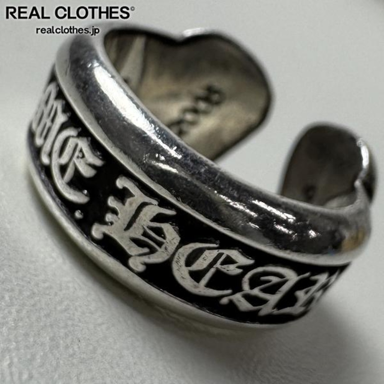 CHROME HEARTS/クロムハーツ スクロールラベル リング スモール/6号  