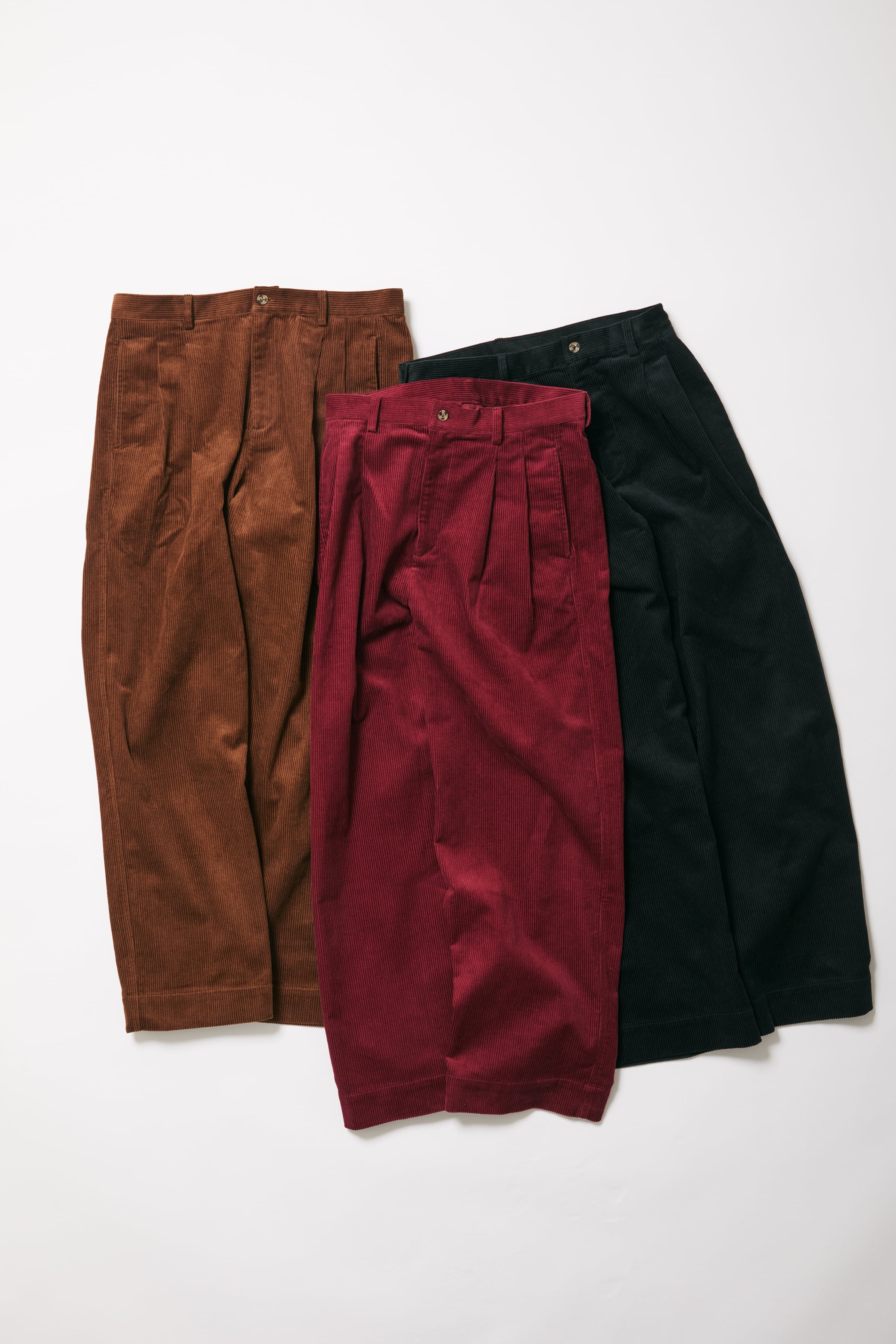 2TUCK WIDE CORDUROY PANTS (3colors) | NNBF