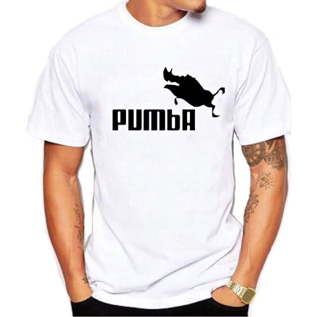 PUMBA Tシャツ パロディー トップス PUMA / プーマやブタなど好きな方