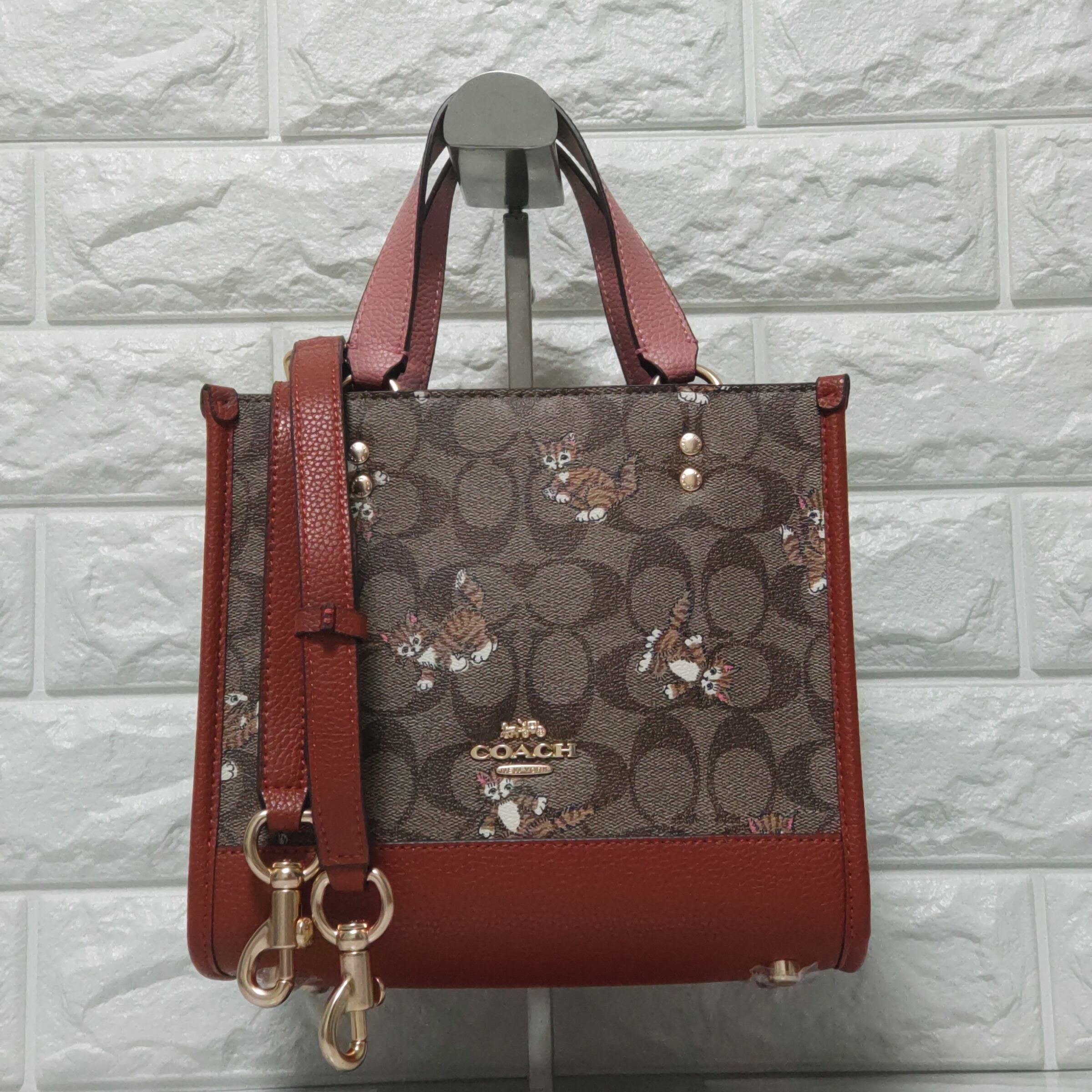 COACH コーチ シグネチャー ダンシング キトゥン プリント 猫 キャット  