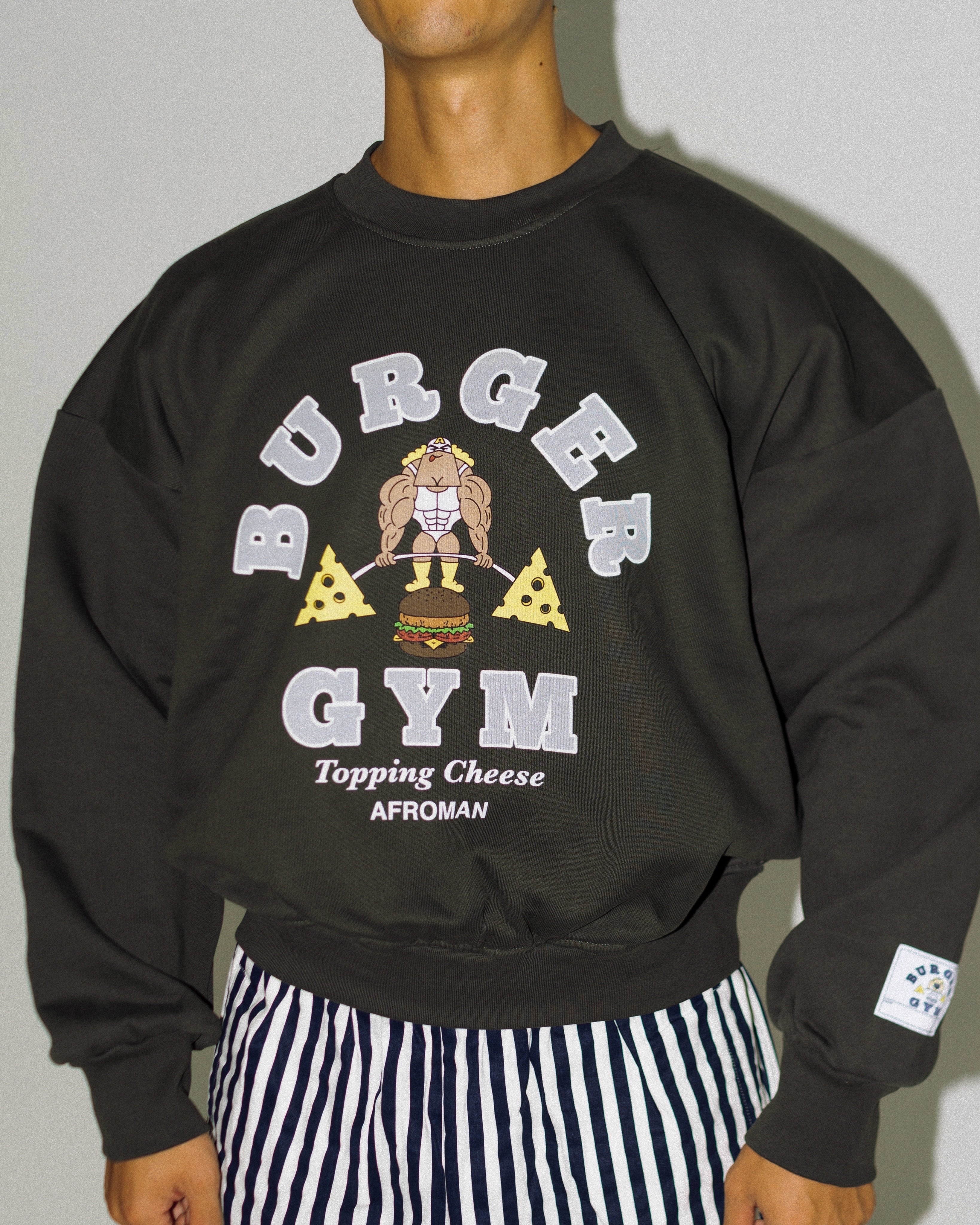 バーガージムトレーナー オールドブラック | JACKPOT MARKET