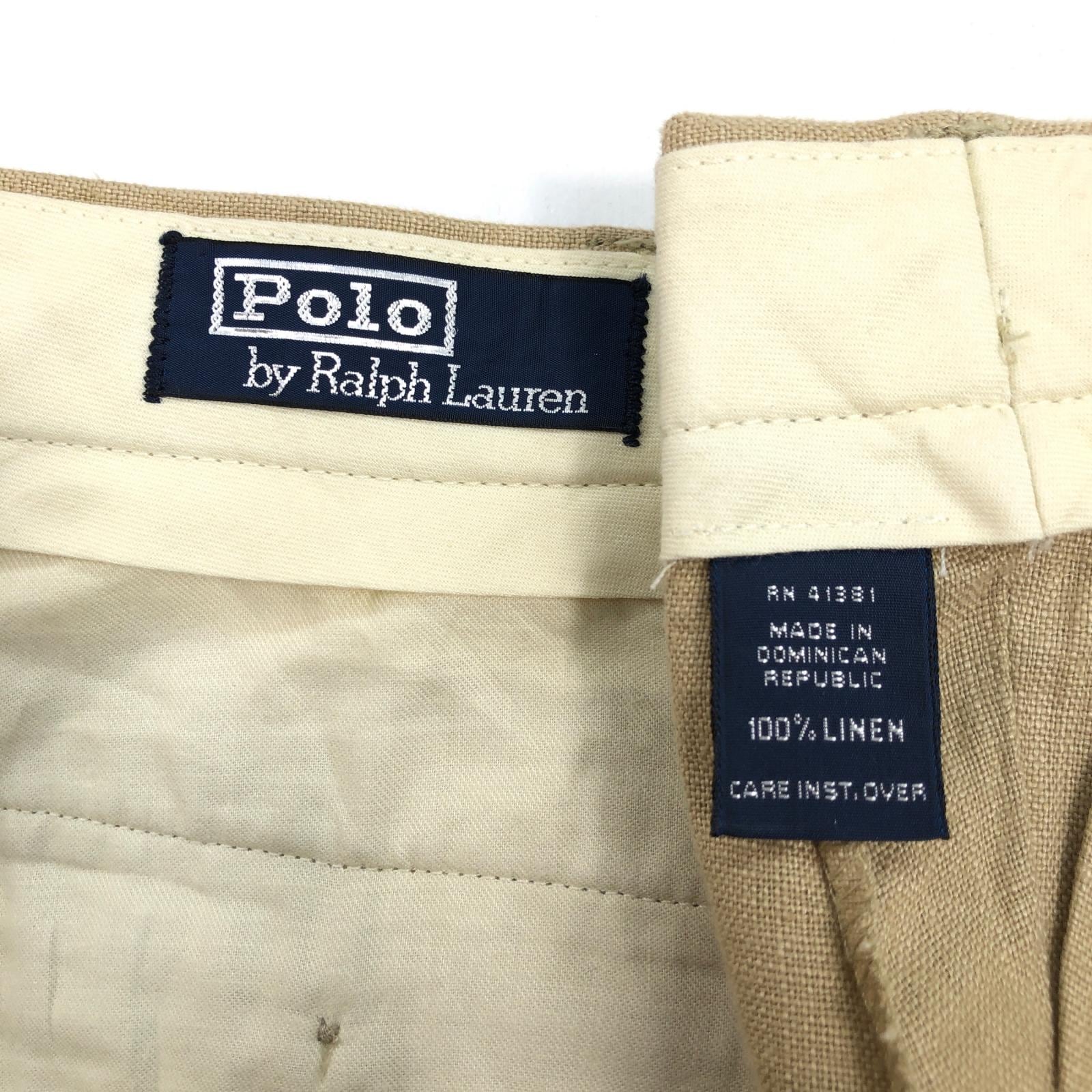 POLO RALPH LAUREN ポロ・ラルフローレン 90年代 2タック リネン