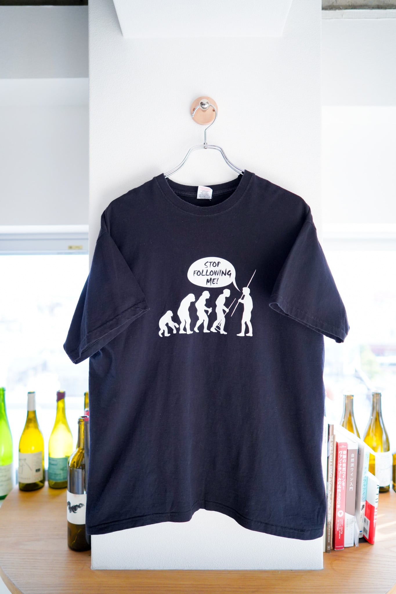 【1980-00s】’Human Evolution' Printed Vintage T-Shirt /5-250