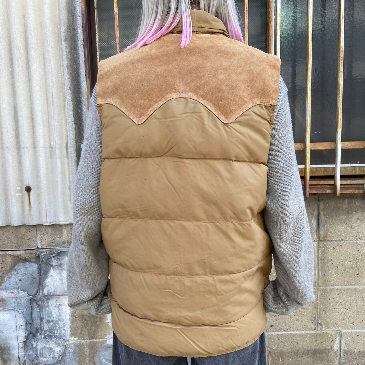 80年代 WOOLRICH ウールリッチ ダウンベスト アウトドアベスト メンズM 