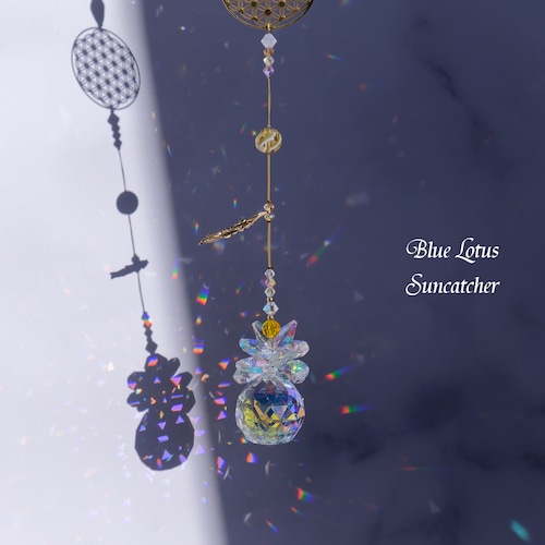 調和＆魂の成長＊フラワー・オブ・ライフのゴールドサンキャッチャー