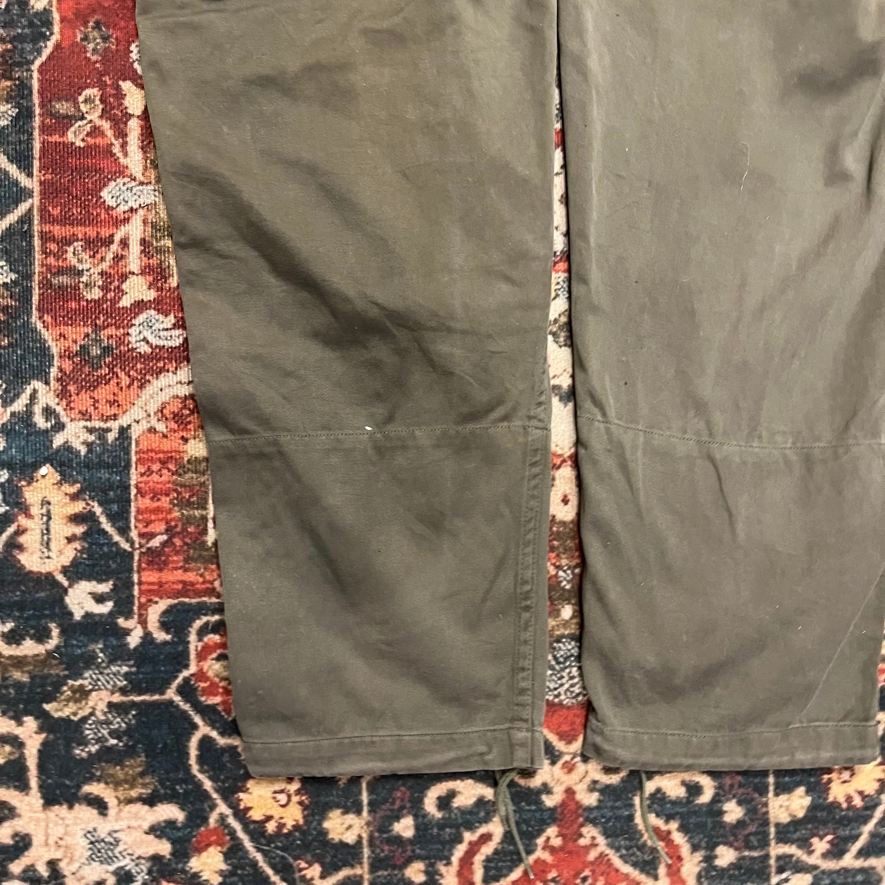 70s ヴィンテージ フランス軍 M64 カーゴパンツ ユーロ ミリタリー 古着 80s フランス軍 実物 M-64 フィールドパンツ カーゴパンツ 76C W80cm