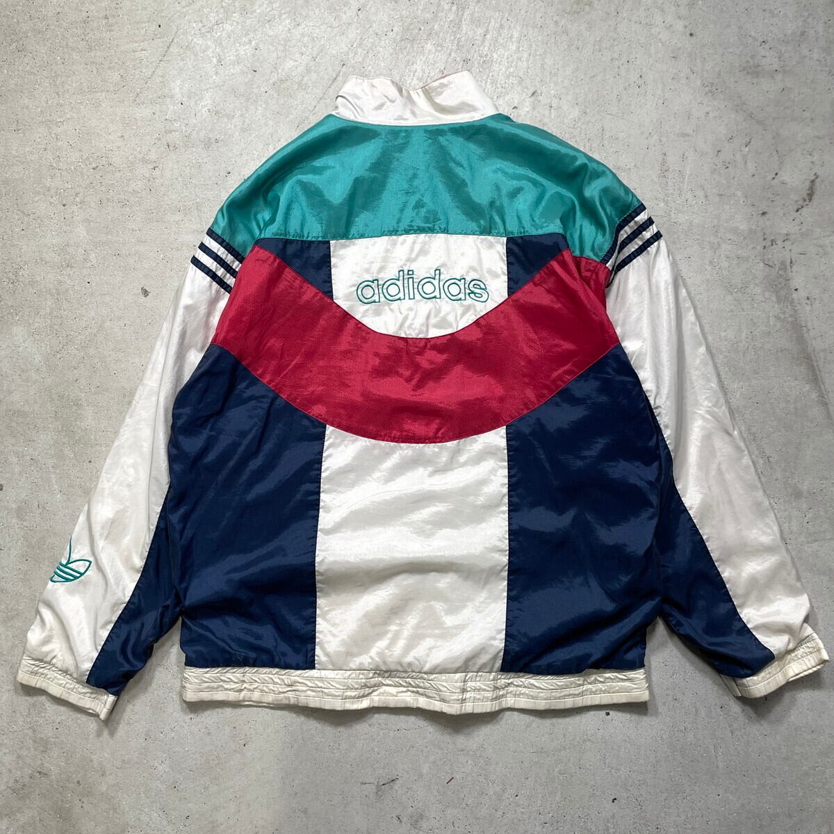 90年代 adidas アディダス ナイロンジャケット トラックジャケット