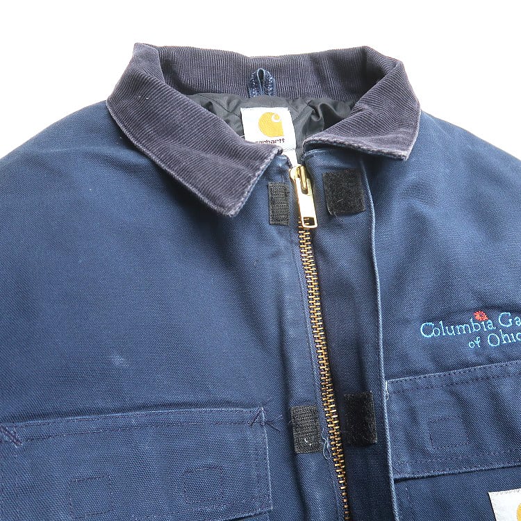 古着 カーハート Carhartt 企業ロゴ 刺繍 ダック トラディショナル