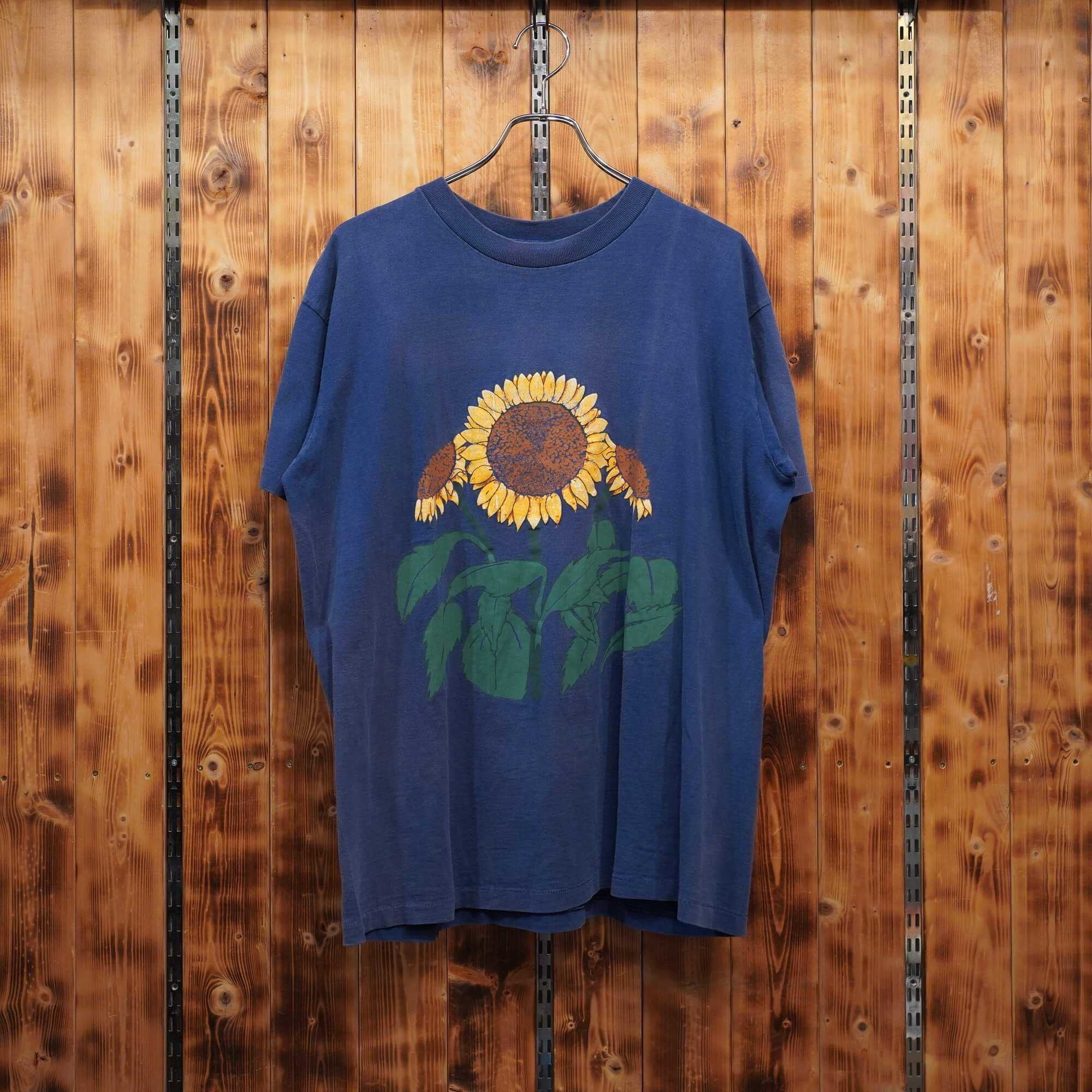 90s tennessee river gold Tシャツ L /ひまわり テネシーリバー