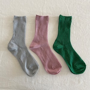 "leur logette" glitter socks