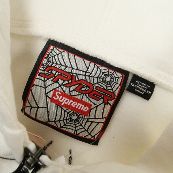 Nike Supreme パーカー M ホワイト 送料無料 supreme NIKE 19AW Leather Applique Hooded