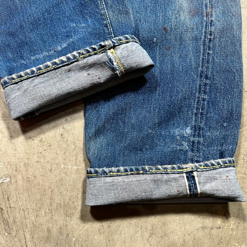 50's LEVI'S 501XX リーバイス デニム 紙パッチ ギャラ有り ドット刻印