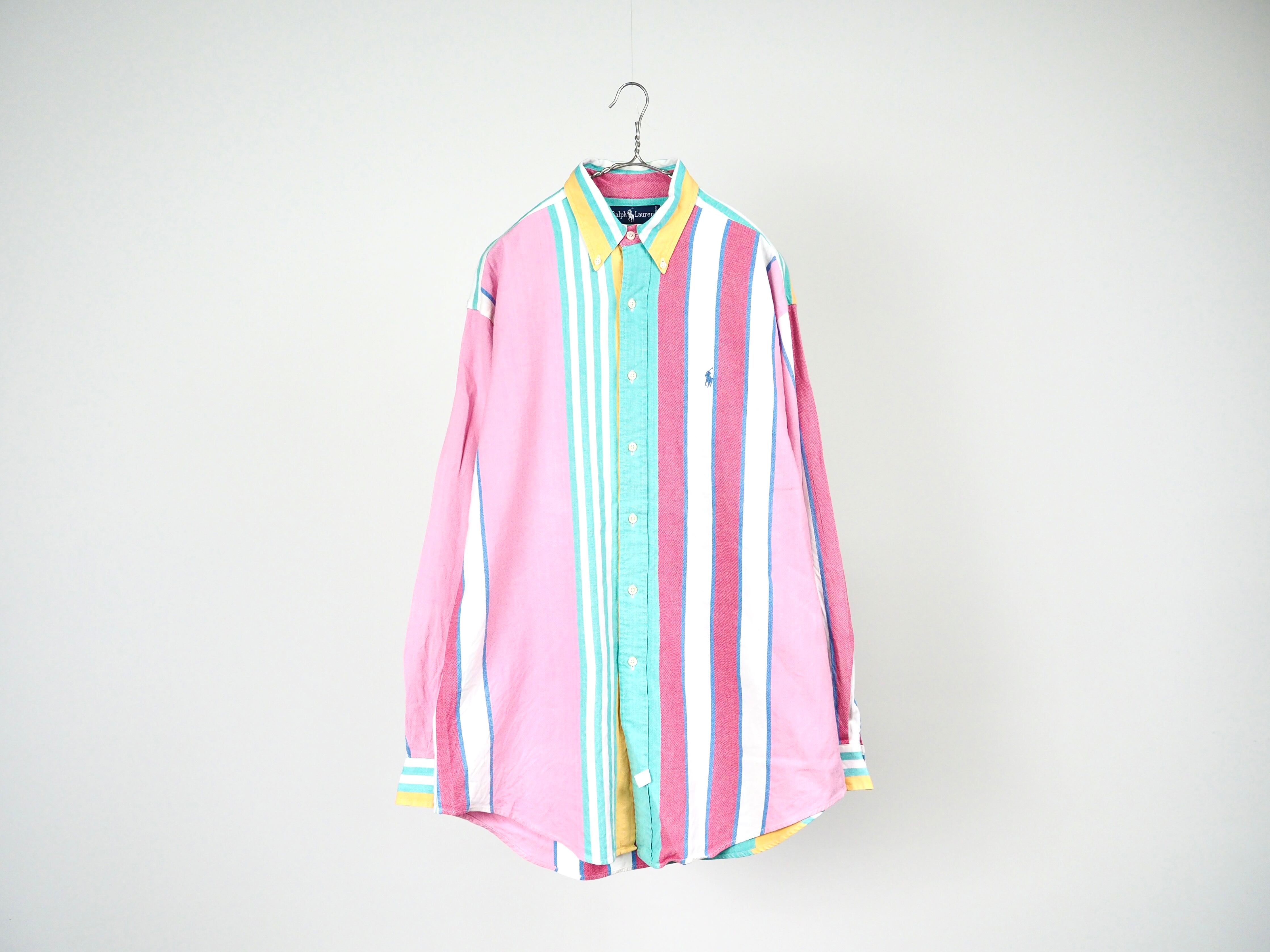 Ralph Lauren Multi color stripe B.D shirt M
