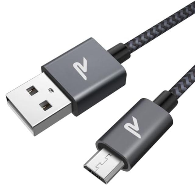 【2M/黒】マイクロ usb ケーブル Rampow Micro USB ケーブル QC3.0急速充電 高速データ転送 ps4コントローラー充電器 Android多機種スマホ対応 android充電ケーブル usbケーブル ps4 充電ケーブル