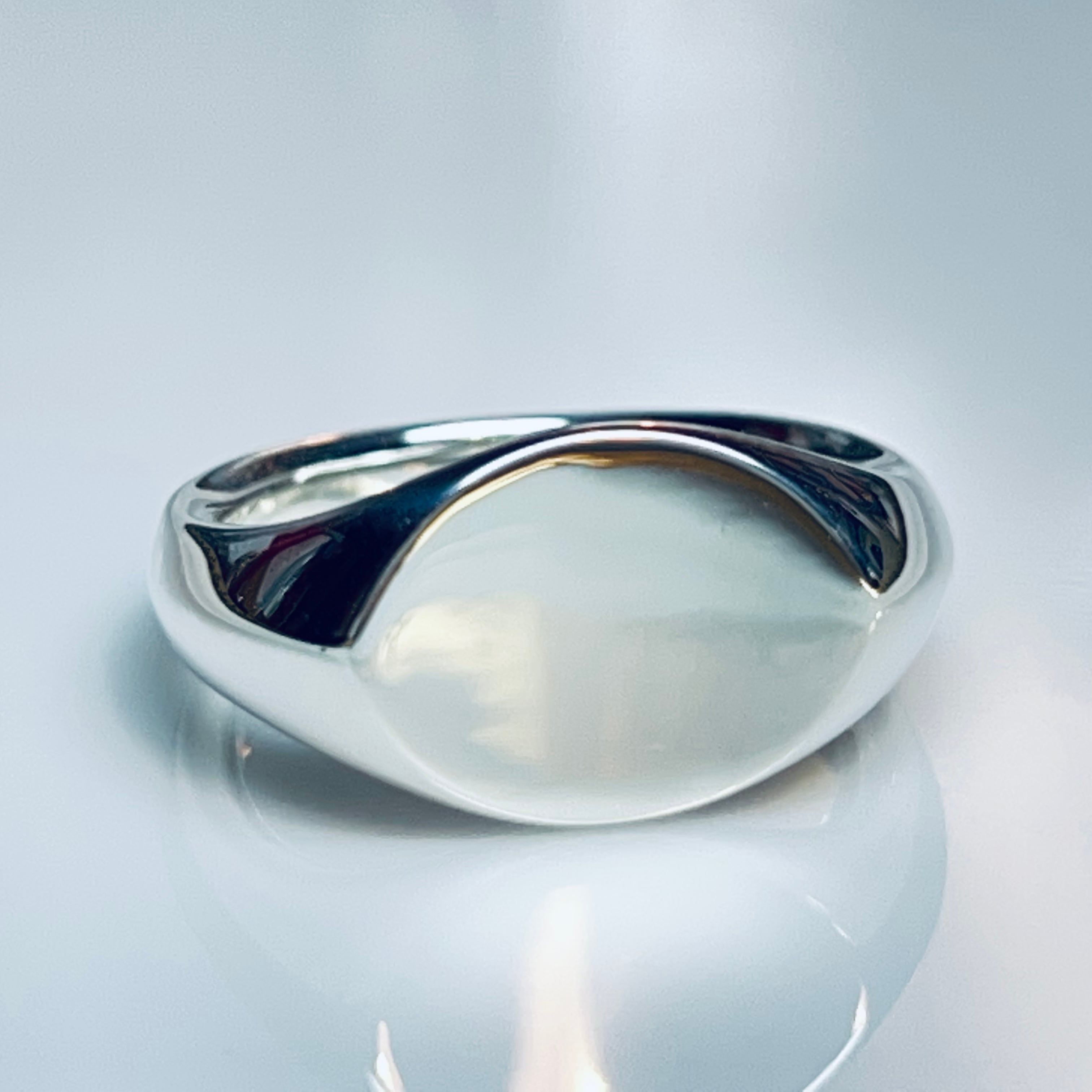 VINTAGE TIFFANY & CO. Signet Ring Sterling Silver #9.5