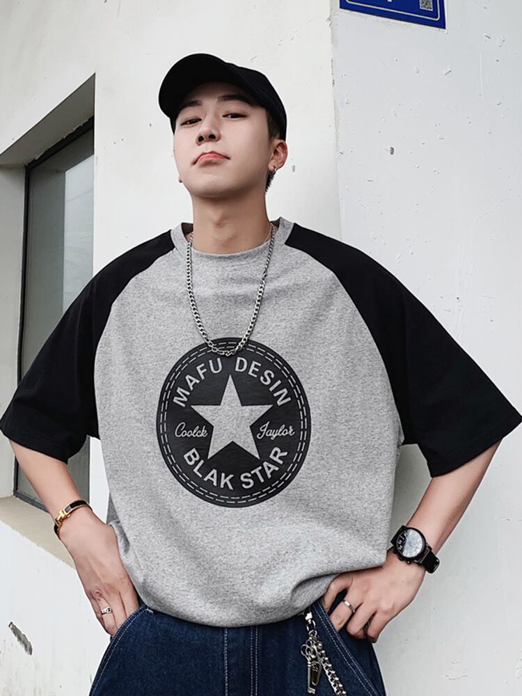 全2色 Tシャツ カットソー プリント カジュアル シンプル