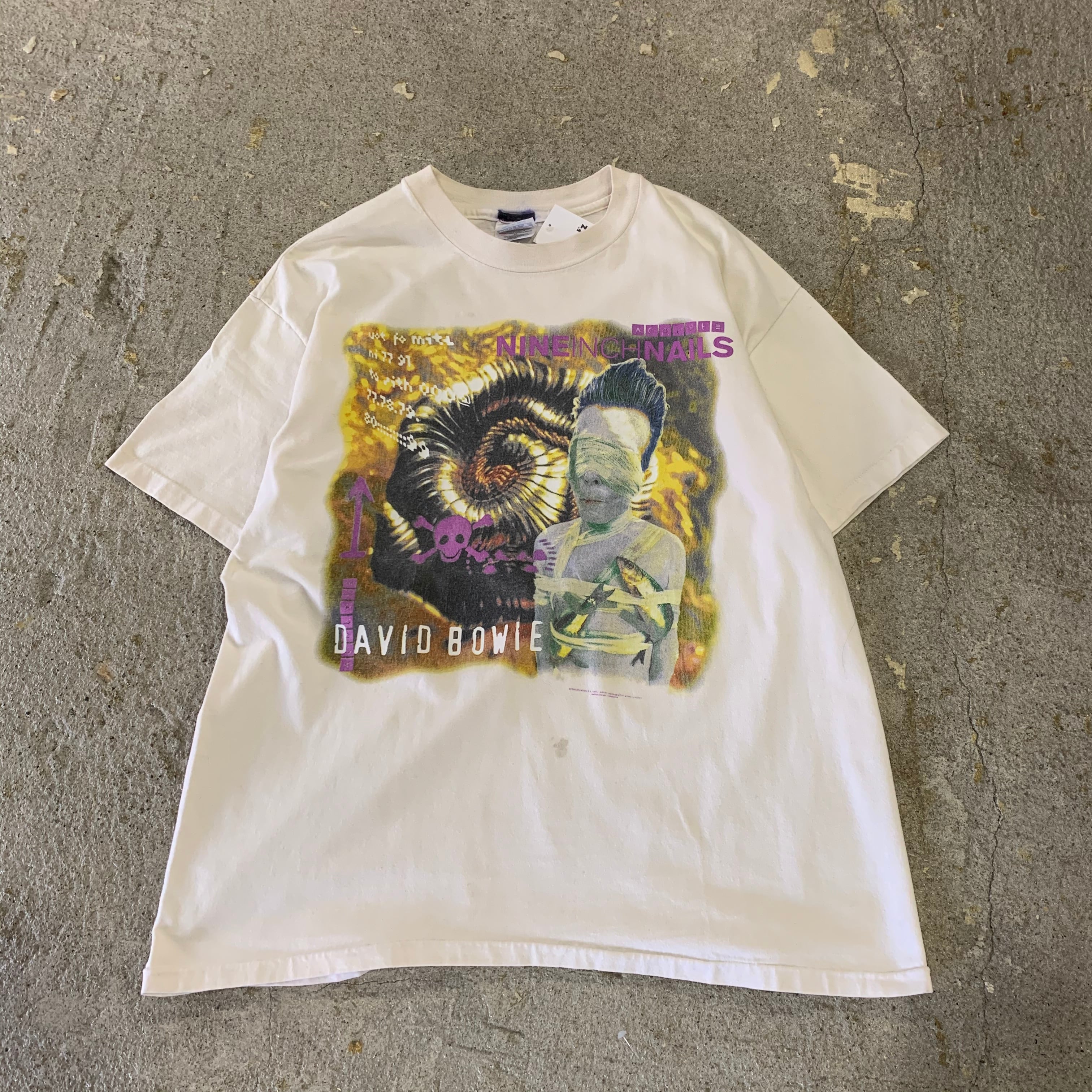 90s nine inch nails × david bowie T-shirt | What 