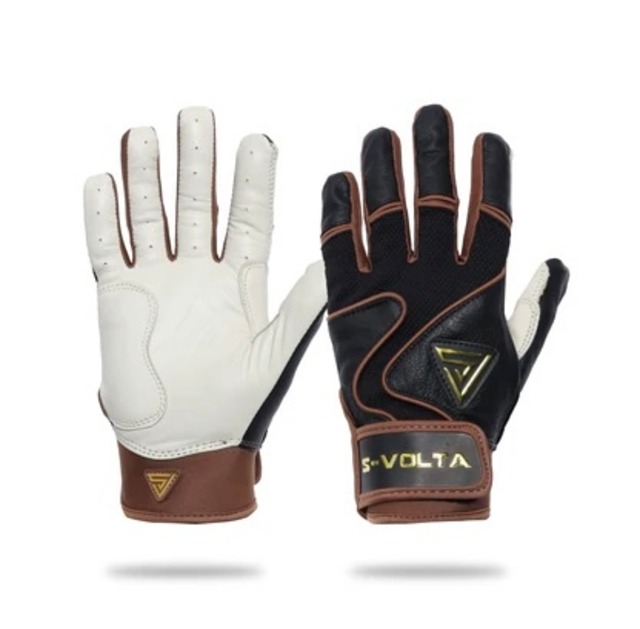 【YOUTH】 S-VOLTA 【ボルタ】プレミアムモデル バッティンググローブ BLACK×BROWN