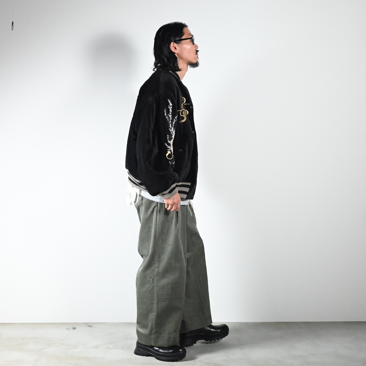 LEH26AW新作Embroidery SKA Reversible Blousonコーディネート2