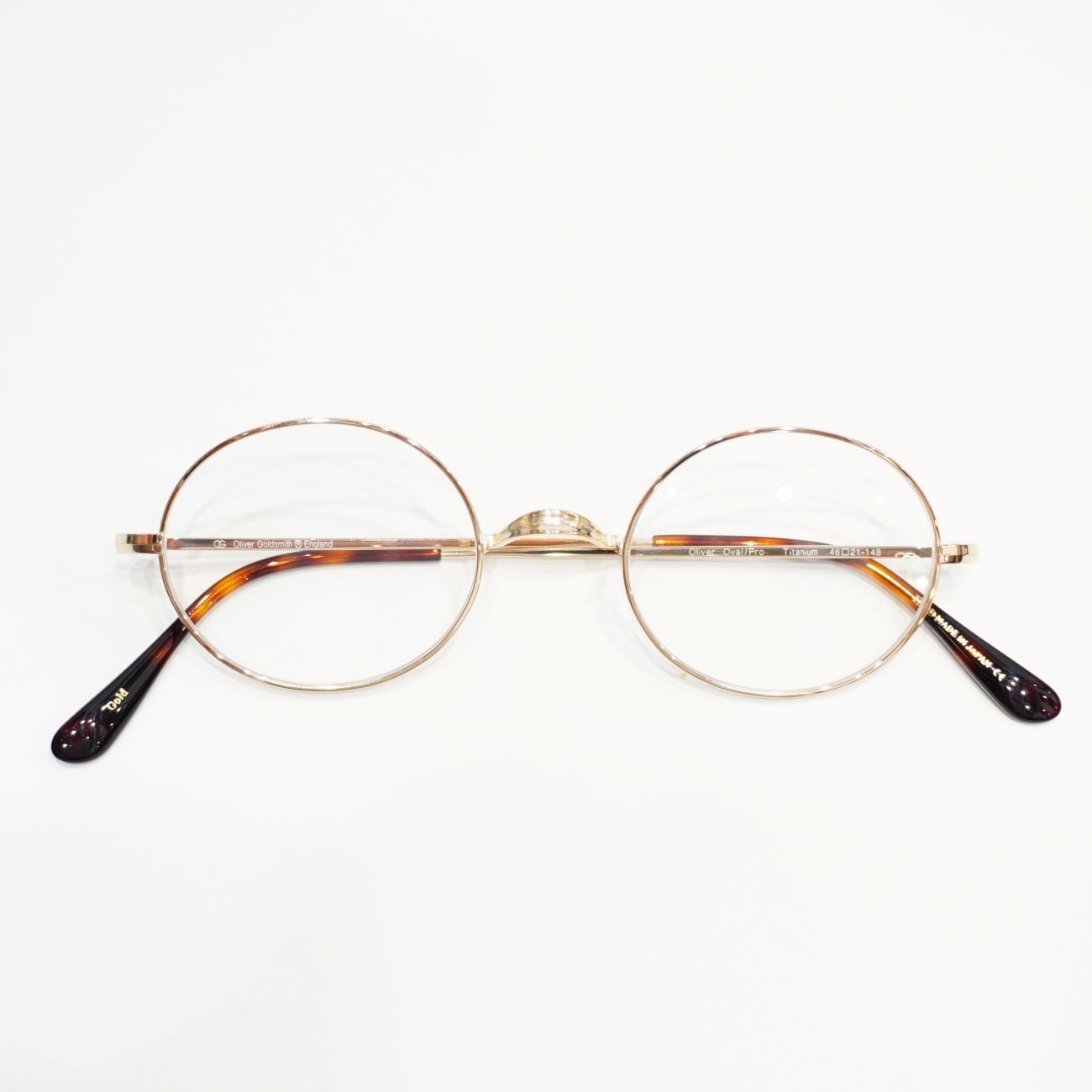 オリバーゴールドスミス / Oval (46size) Titanium［Col.Gold