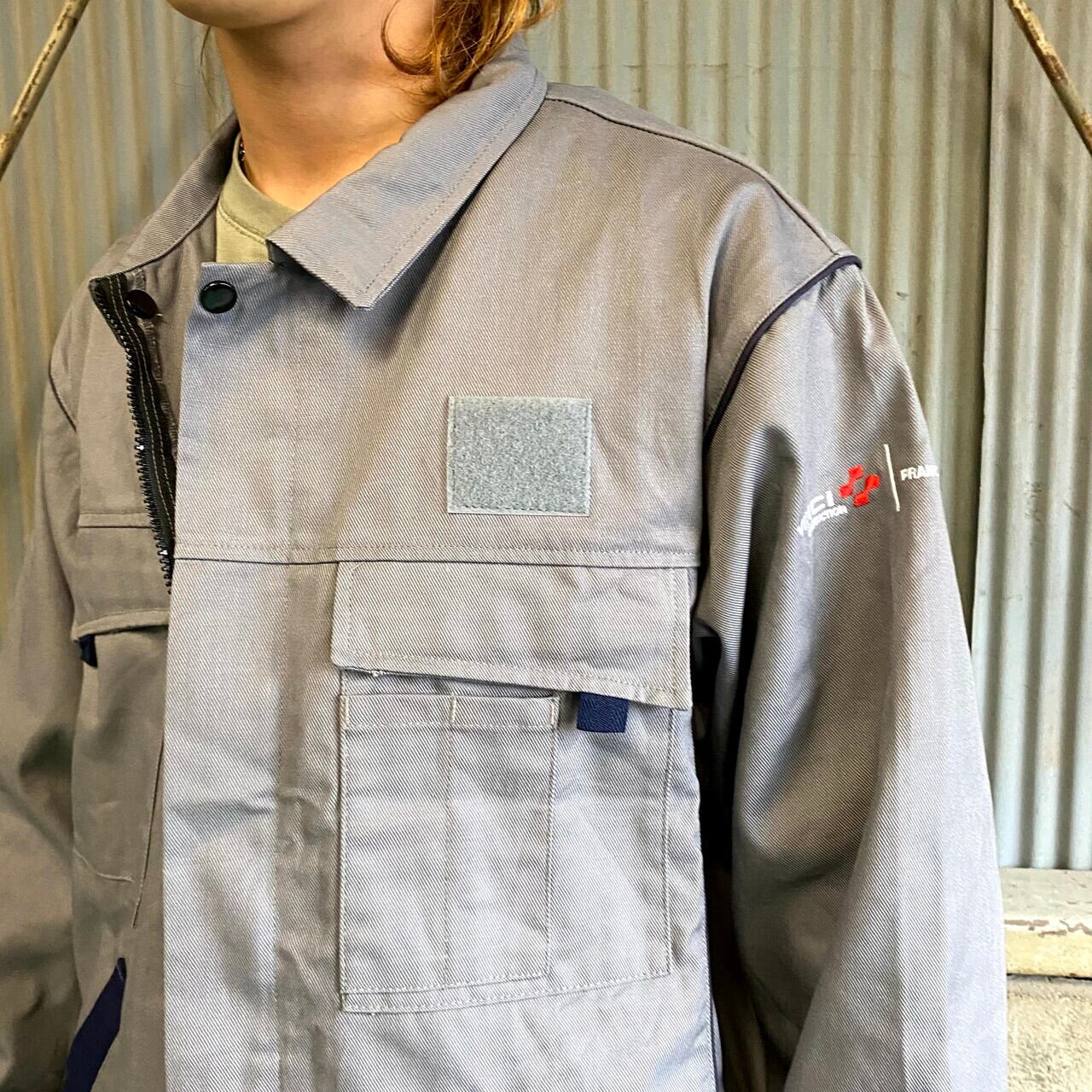 SONORCO 企業ロゴ刺繍 変形ポケット コットンツイル ユーロ SONORCO 企業ロゴ刺繍 変形ポケット コットンツイル ユーロ