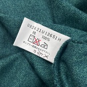 TRUSSARDI トラサルディ 鹿の子 長袖 ポロシャツ M/グリーン系 メンズ