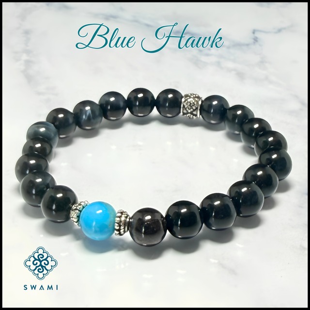 SWAMI スワミブレスレット ブルーホーク（Blue Hawk）（1点物）