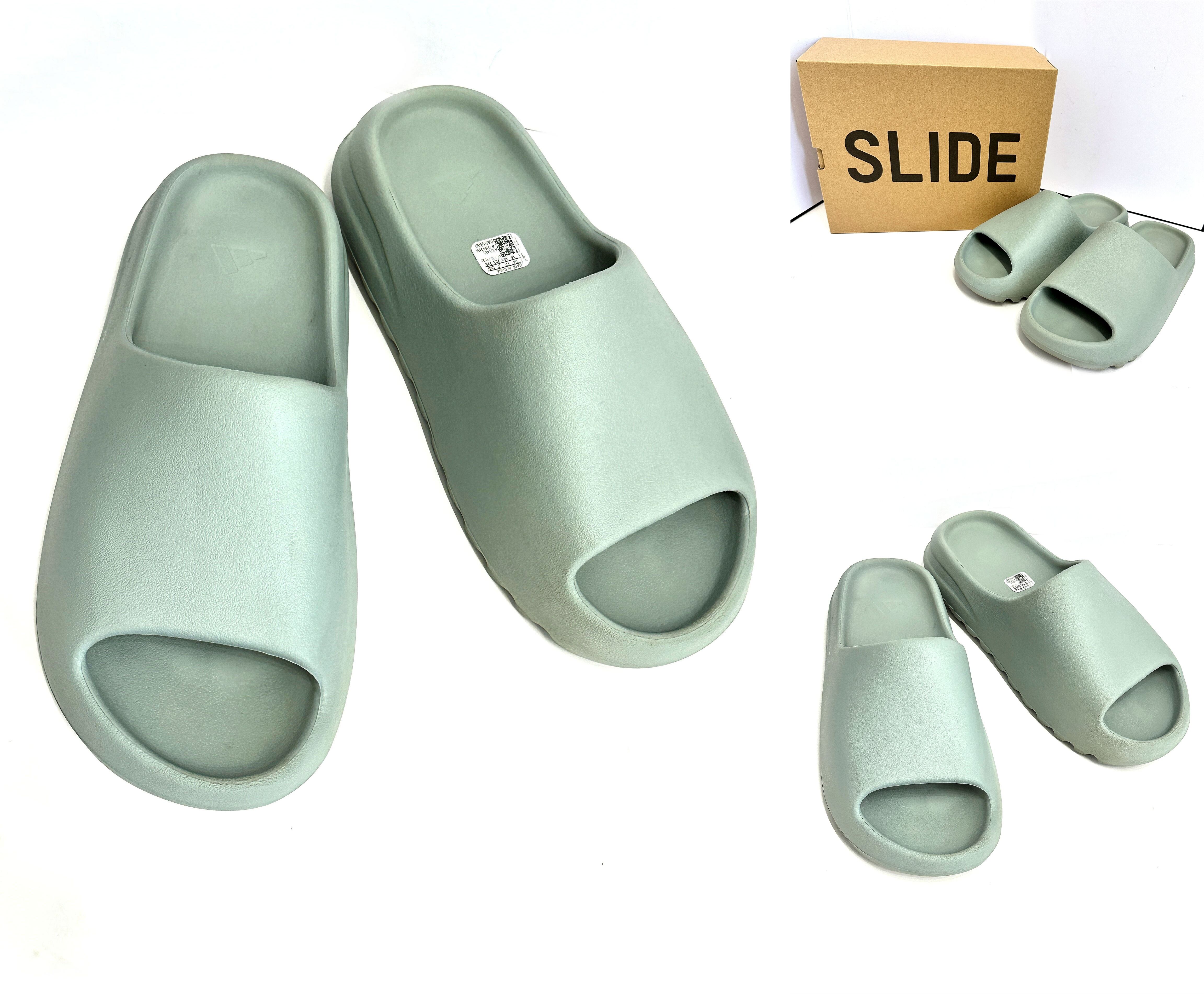 ADIDAS YEEZY SLIDE SALT アディダス イージー スライド ソルト 28.5㎝ サンダル エメラルド グリーン 納品書