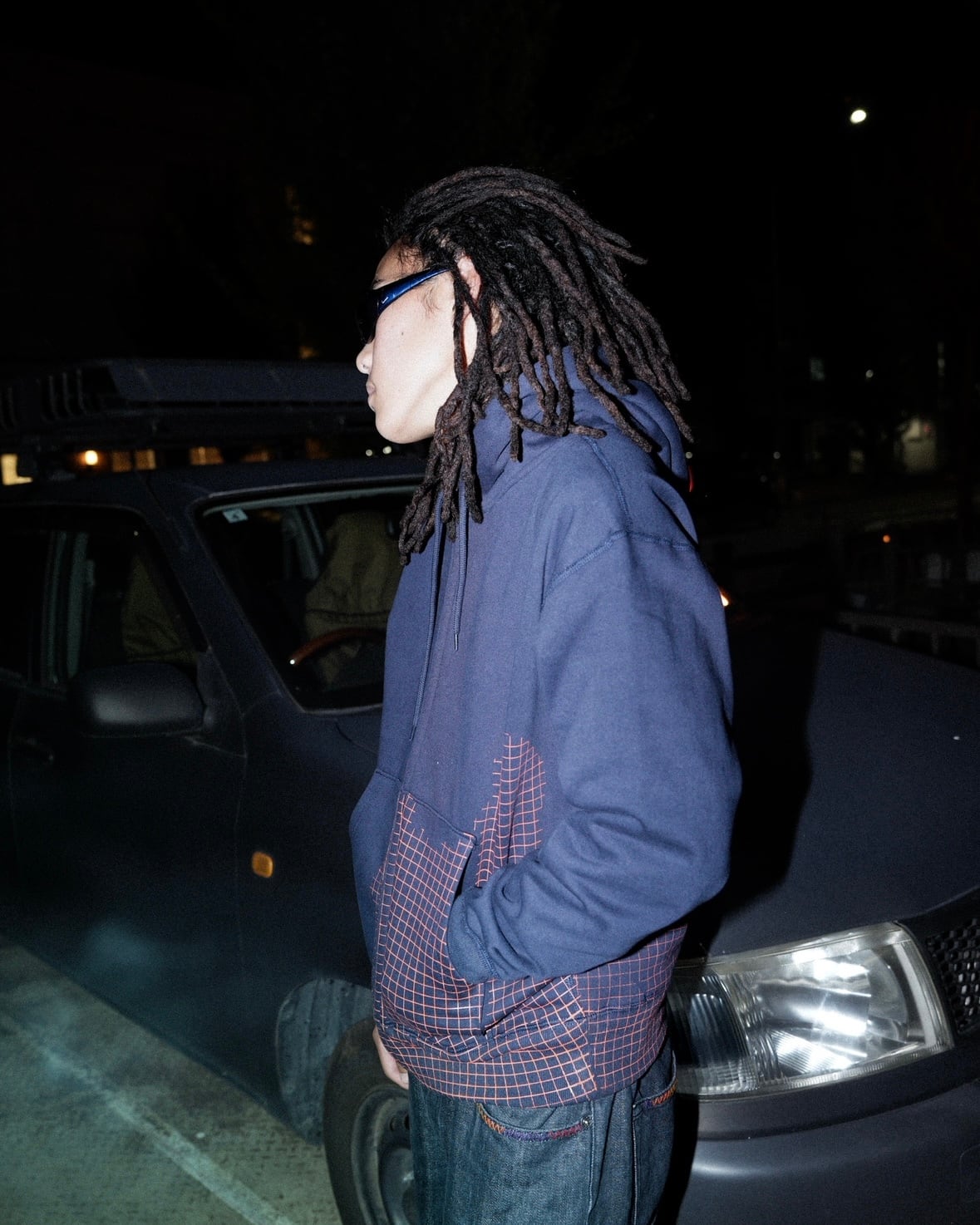 bleach sweat navy | Sooty clothing