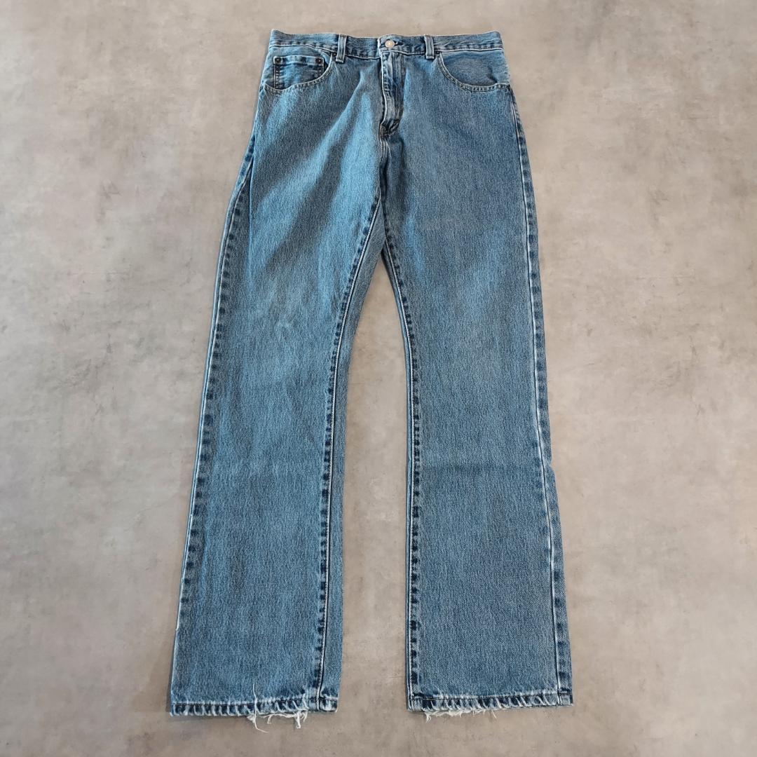 リーバイス517 Levis W33 フレアデニム 青 古着 ブーツ 21414