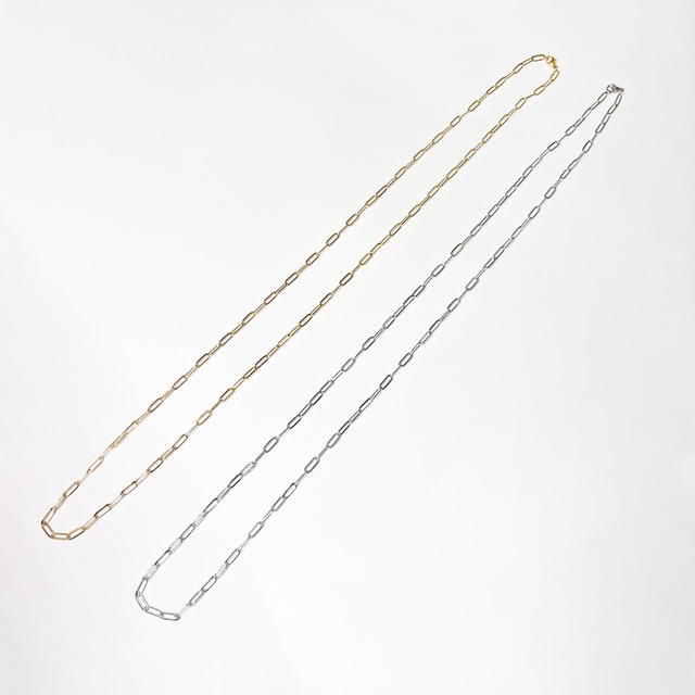 ステンレスクレセントムーンネックレス