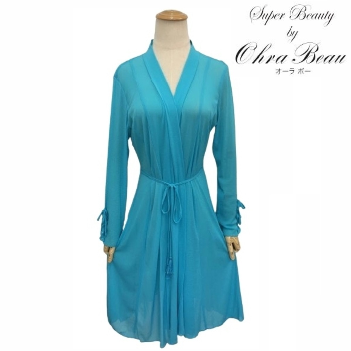 スーパービューティー カーディガン 袖パール パワーネット 2412004  