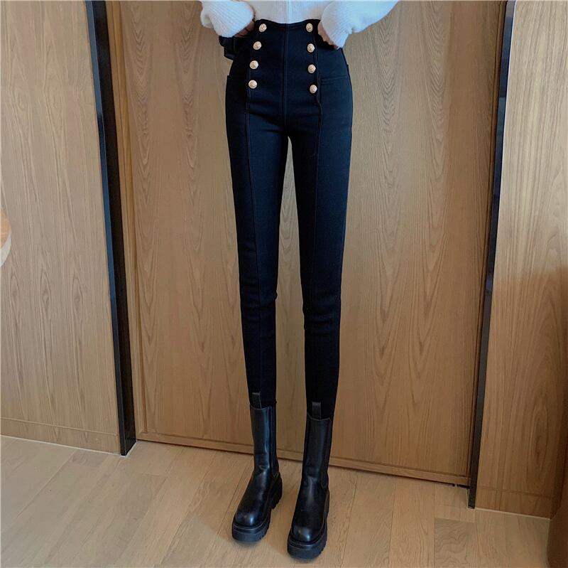 ジーンズ オータムハイウェストパンツ 秋物 ガールズファッション6839962206