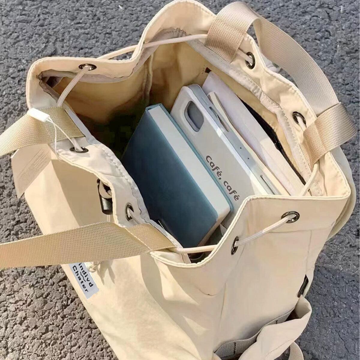 ナイロンバッグ 2way リュック トート 大容量 バッグ レディース 韓国 おしゃれ 大人 カジュアル 巾着トート かわいい 通勤 通学 軽量 A4 大人可愛い 大人女子