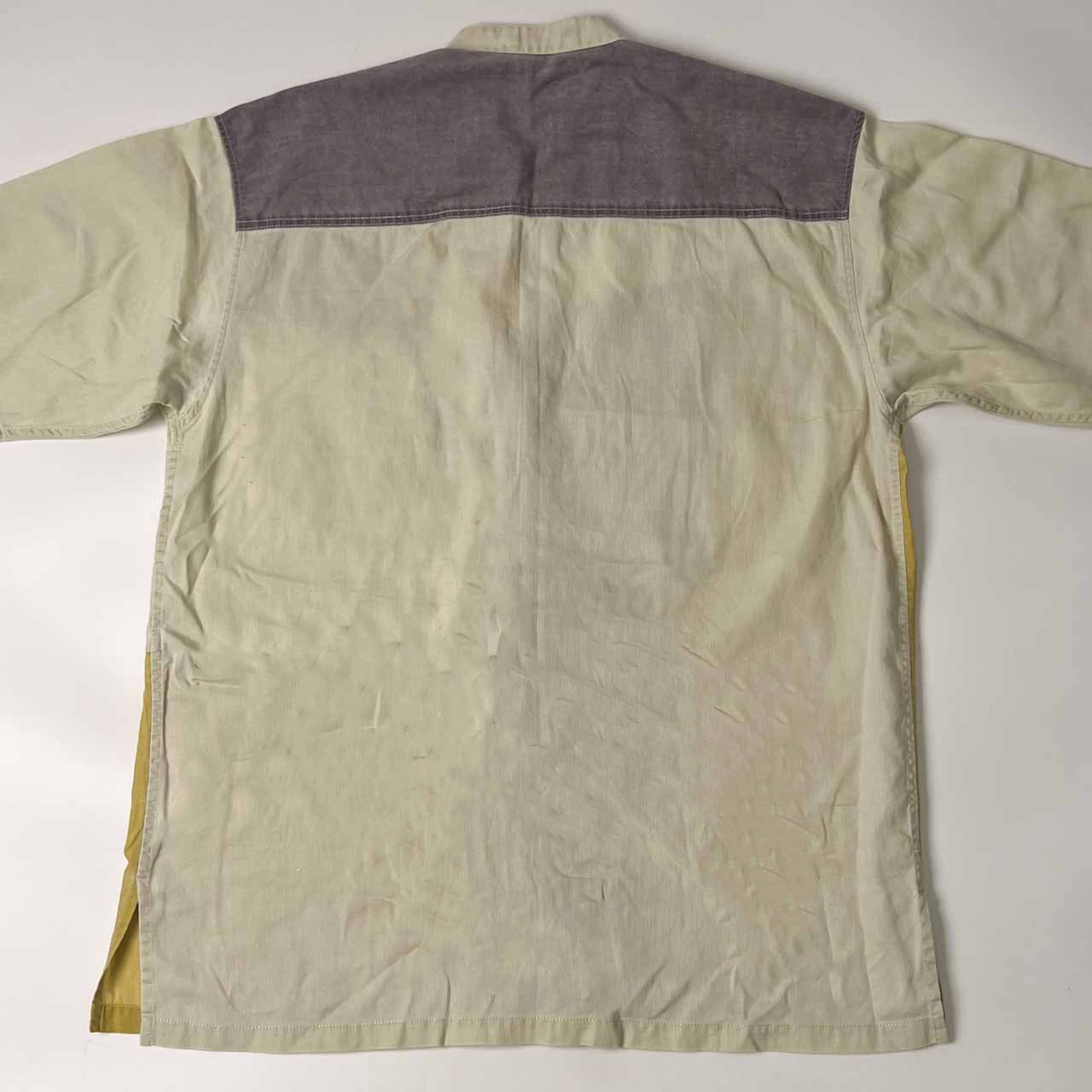 ARAMIS アラミス クレイジーパターン バンドカラー 半袖シャツ M/マルチ メンズ