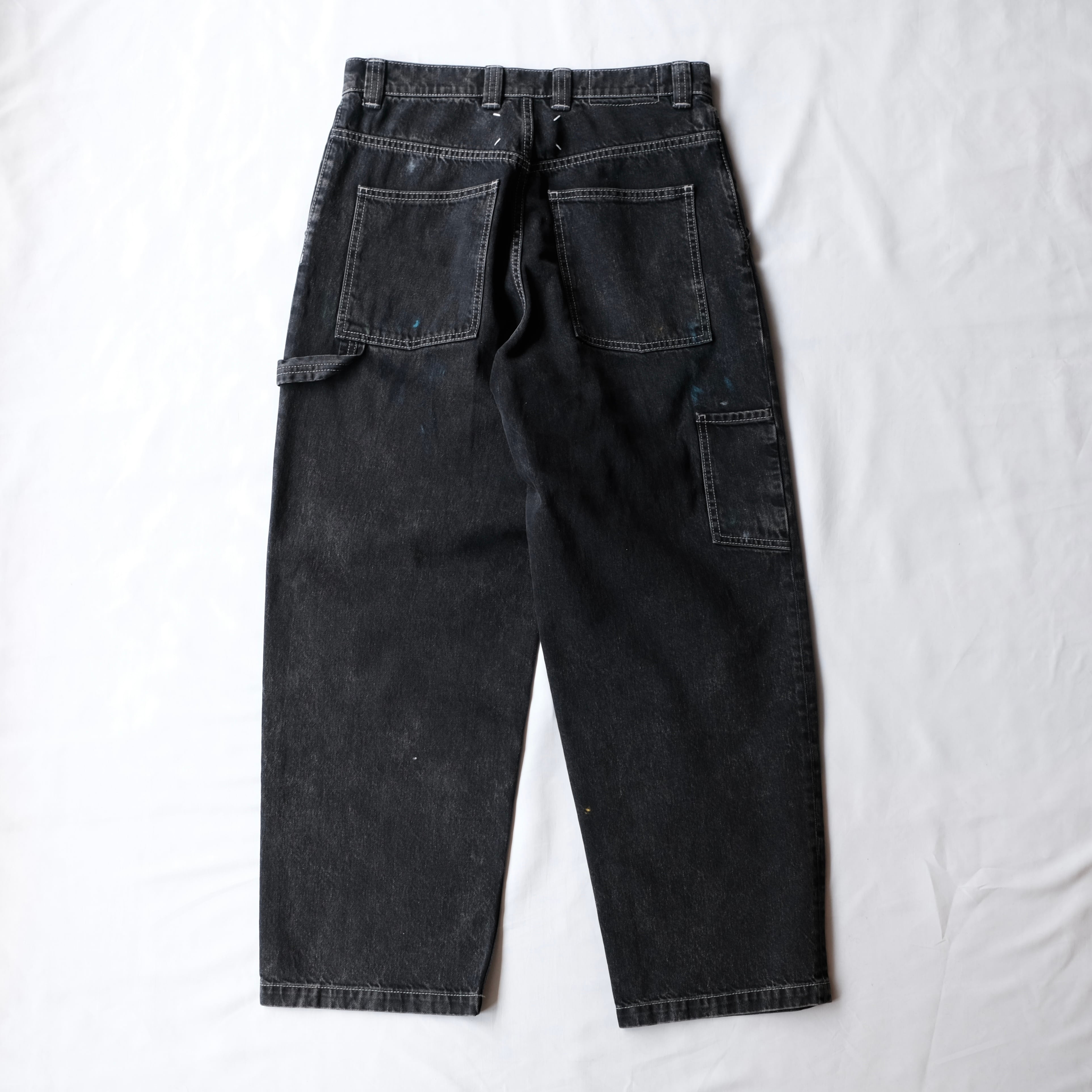 Maison Margiela 24AW PENKI PAINTER BLACK DENIM PANTS | safarionline