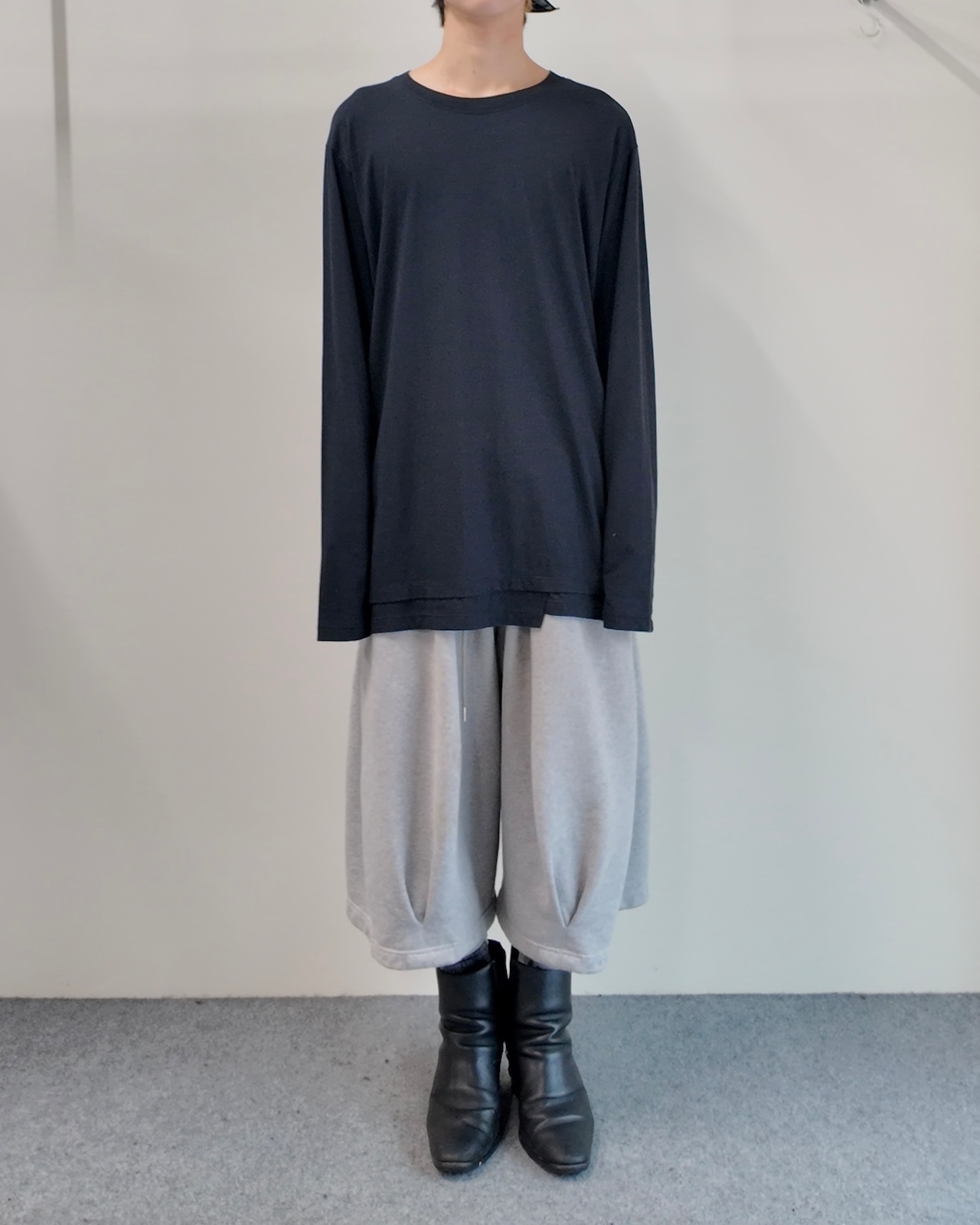 【The viridi-anne】over silhouette long sleeve T