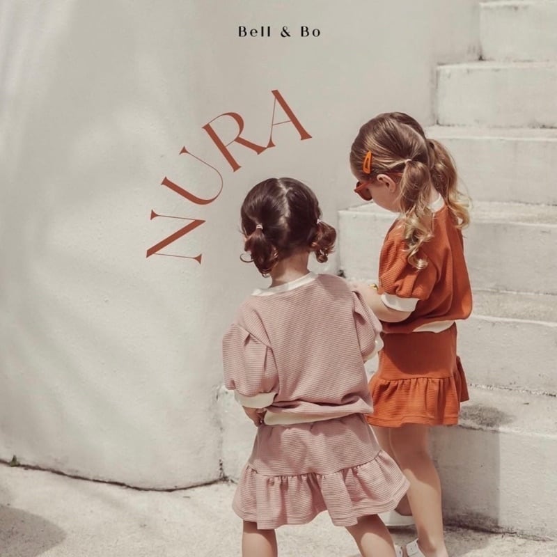 Bell and bo/NURA SET/ワッフルフレアセットアップ