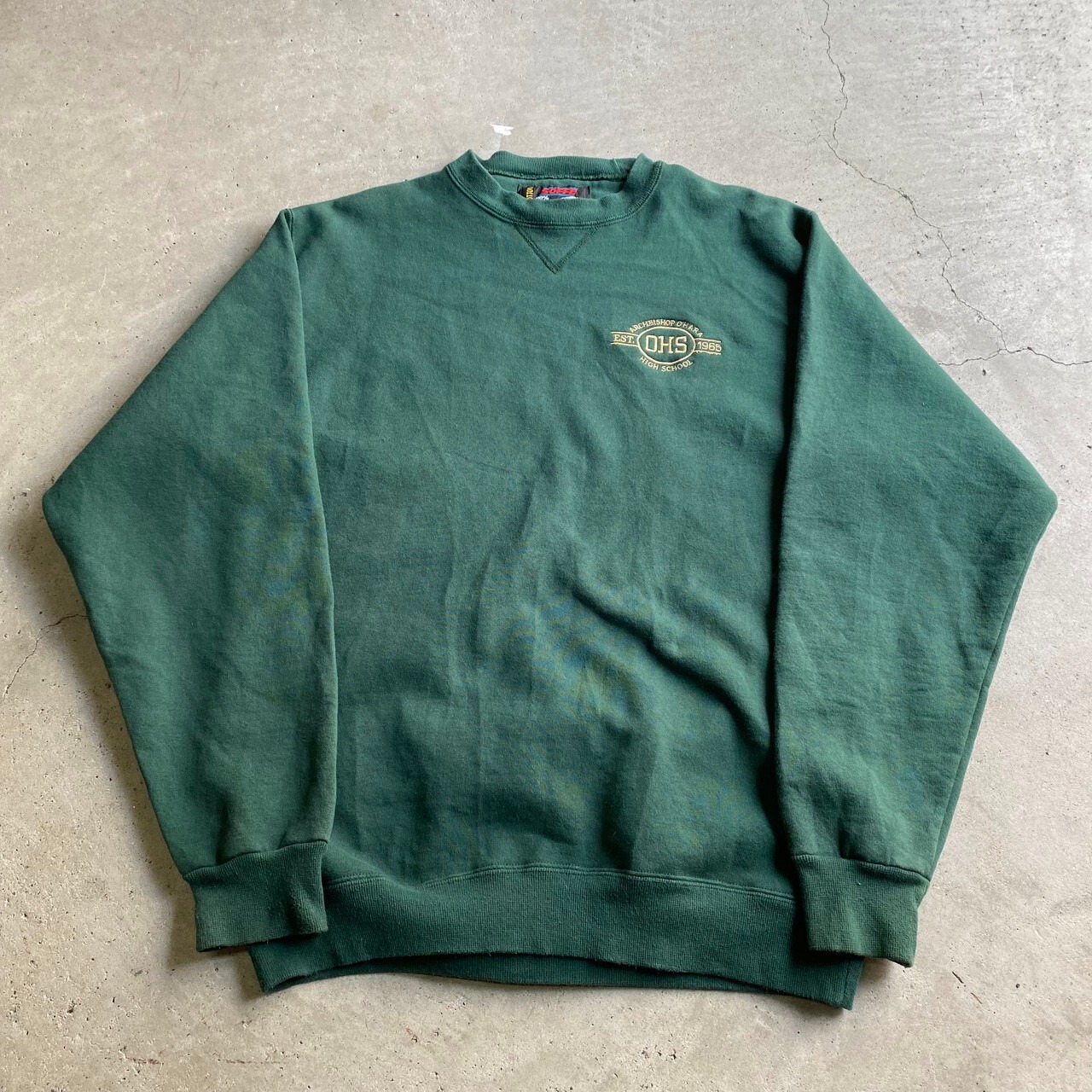 90年代 USA製 SOFFE ソフィー OHS カレッジロゴ ワンポイント 刺繍 