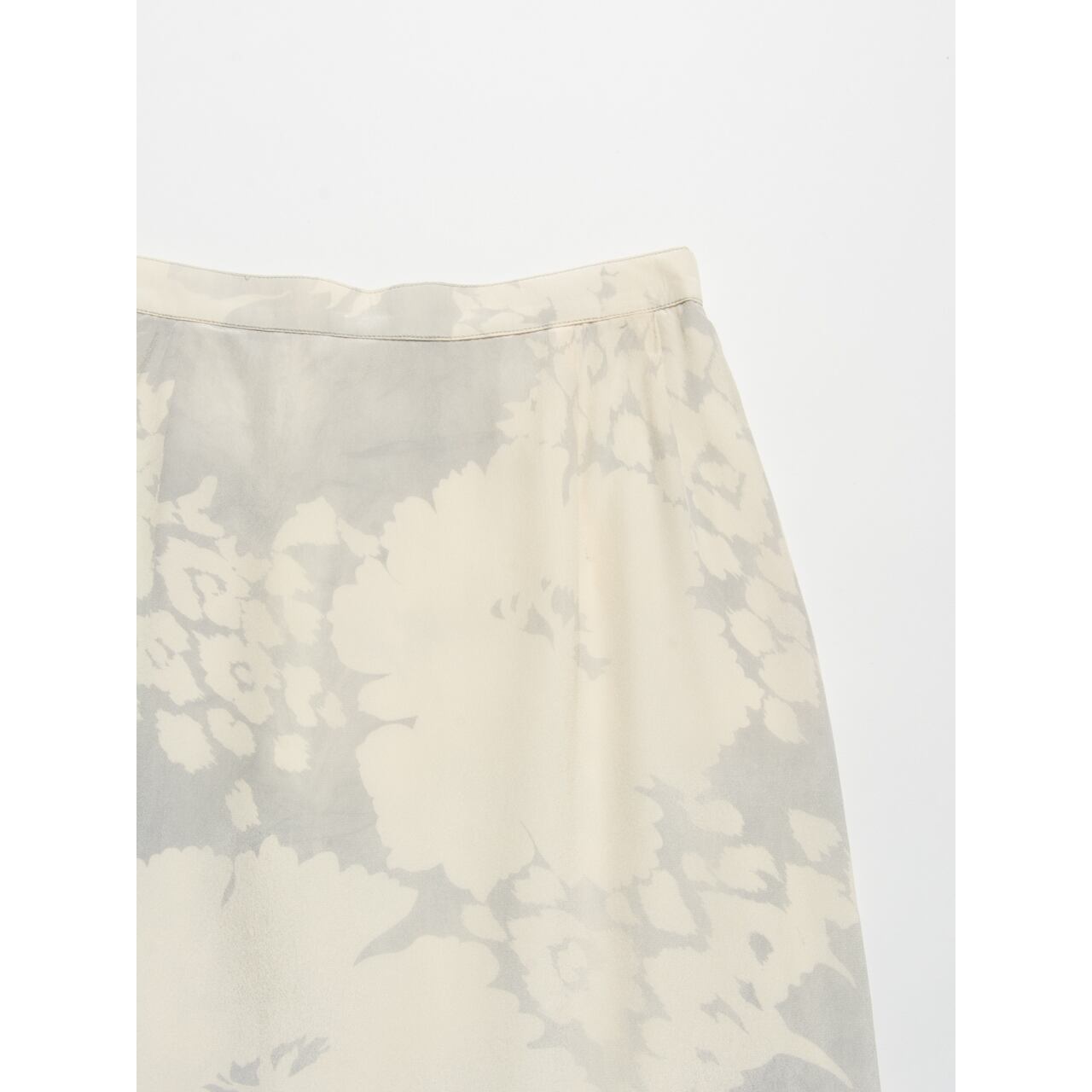 【Made in W.Germany】Mi-mollet length silk skirt（西ドイツ製 ミモレ丈シルクスカート）3e