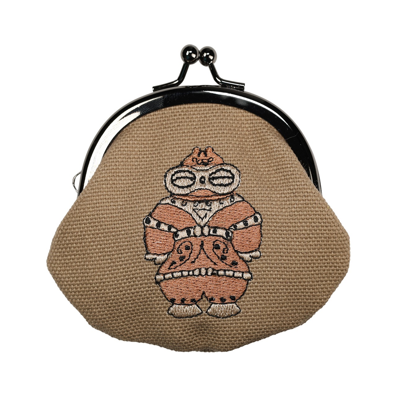 【土偶 / 壷】2.6寸刺繍がま口財布