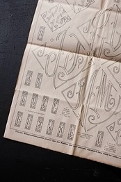 55s フランス LE JOURNAL DES BRODEUSES 手芸と刺繍 新聞c アンティーク