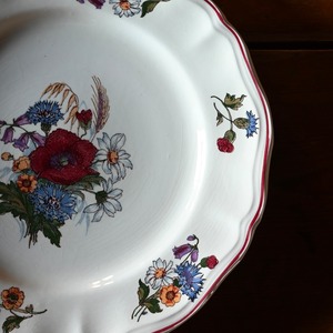 SARREGUEMINES  Plate / サルグミンヌ プレート〈 フランス食器・皿・花リム・フランスアンティーク・アンティークプレート・ブロカント・ヴィンテージ 〉113920
