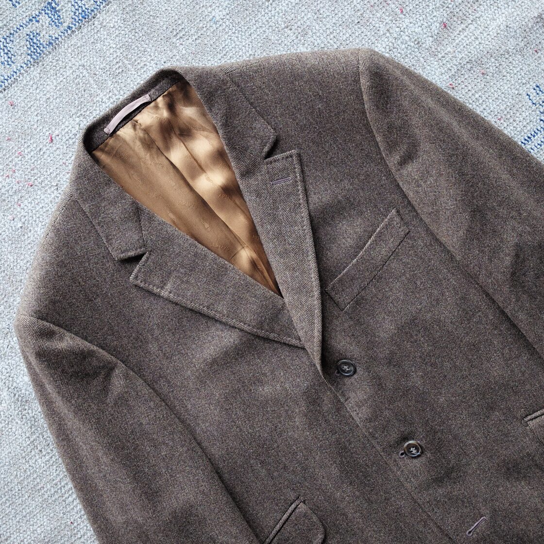 ARNYS PARIS ウールヘリンボーンツイード3Bジャケット テーラード  