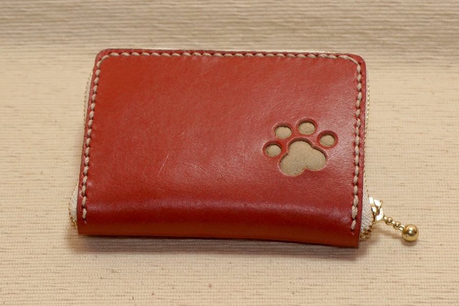 肉球装飾■Middle Leather Wallet FORANRO　革財布 肉球装飾□Middle Leather Wallet FORANRO 革財布 【公式通販】