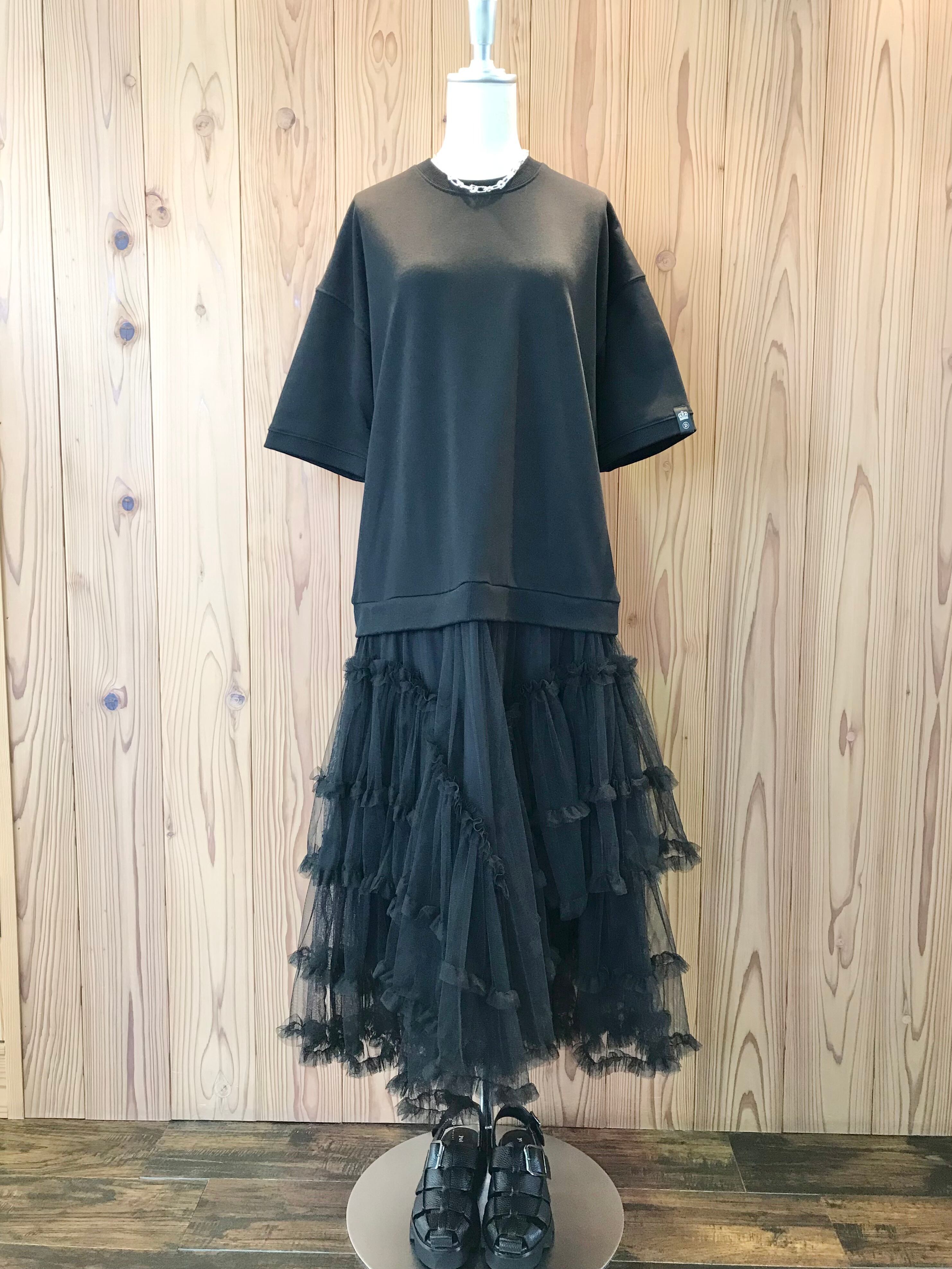 【DOUBLE STANDARD CLOTHING】ドッキングチュールワンピース