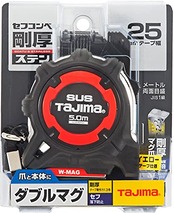 タジマ(Tajima) コンベックス 剛厚ステンレステープ5m×25mm 剛厚セフGステンロックダブルマグ25 GASFGSLWM25-50