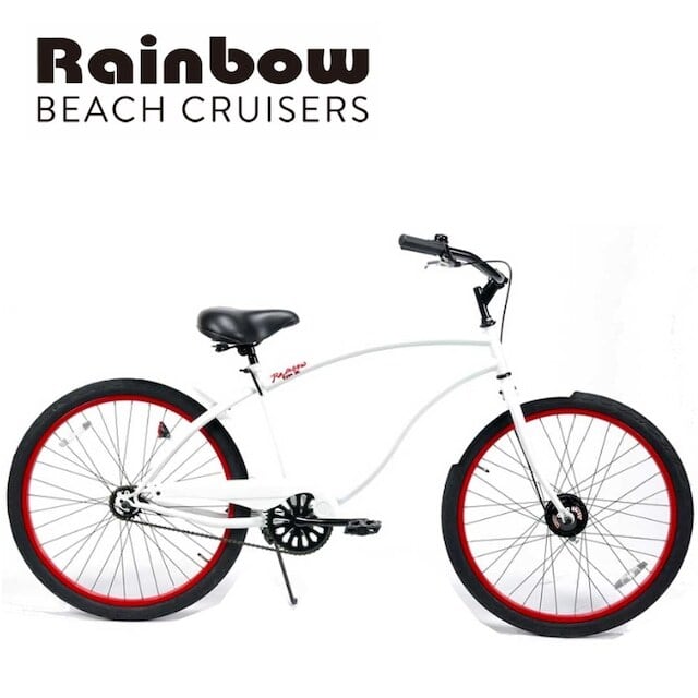 レインボーRAINBOW ビーチクルーザー TYPE-X 26 Cruiser ホワイト/レッド | カントリーラインサーフストアー powered  by BASE